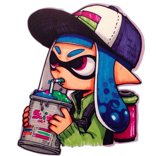 jacket, hat, weapon, vaporwave transparent PNG cut-out