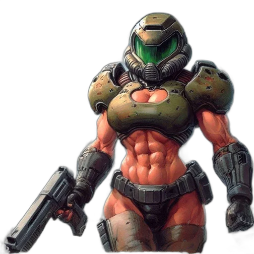 robot, weapon, concept art, comic book art transparent PNG cut-out