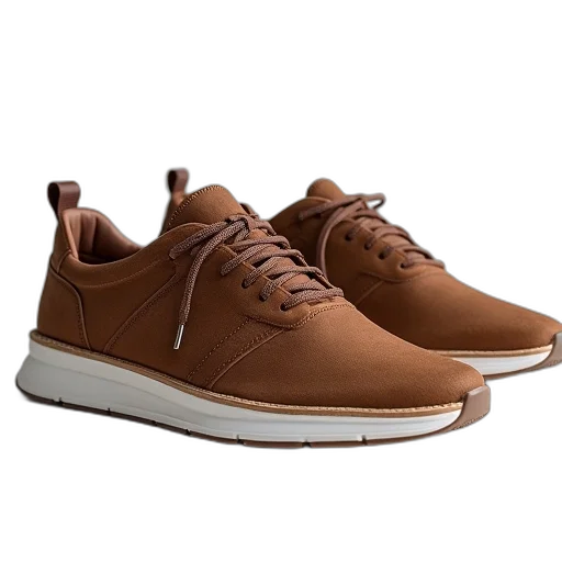 shoes, mens, brown, sneaker transparent PNG cut-out