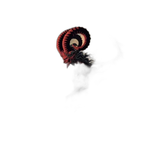 dragon, umbrella, hair, flower transparent PNG cut-out