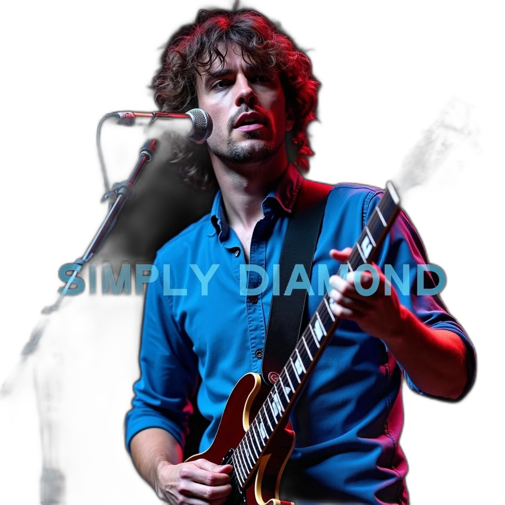 man, curly, hair, wearing transparent PNG cut-out