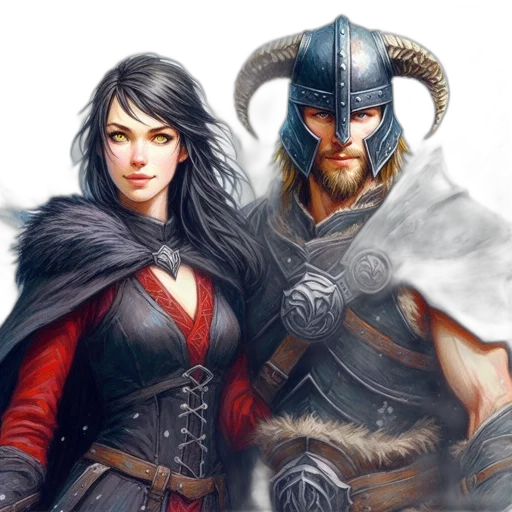 fantasy art, concept art, comic book art, photorealistic transparent PNG cut-out