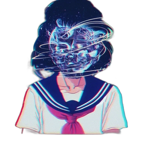 mask, face, robot, hair transparent PNG cut-out