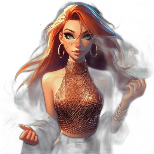dress, jewelry, fantasy art, concept art transparent PNG cut-out