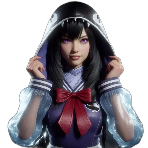 face, jacket, weapon, crown transparent PNG cut-out