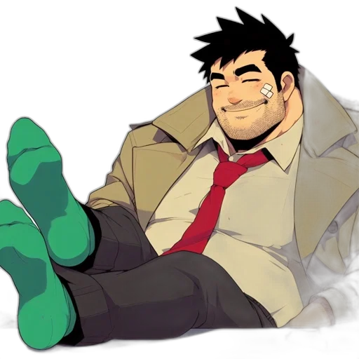 jacket, staff, cartoon, concept art transparent PNG cut-out