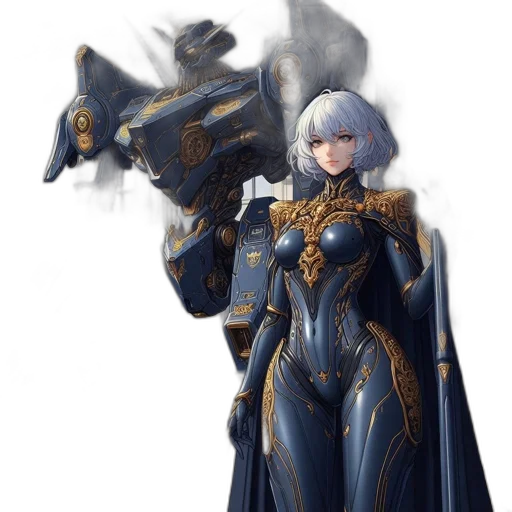 sword, weapon, staff, robot transparent PNG cut-out