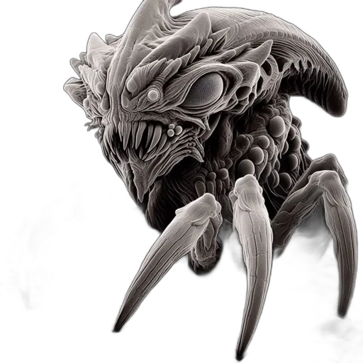 creature, mask, dragon, crown transparent PNG cut-out