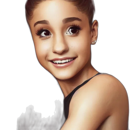 face, hair, cartoon, photorealistic transparent PNG cut-out