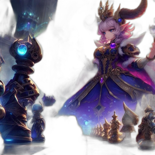 concept art, fantasy art, 3d render, dark transparent PNG cut-out