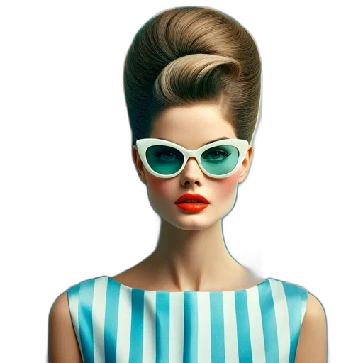 hair, dress, face, photorealistic transparent PNG cut-out