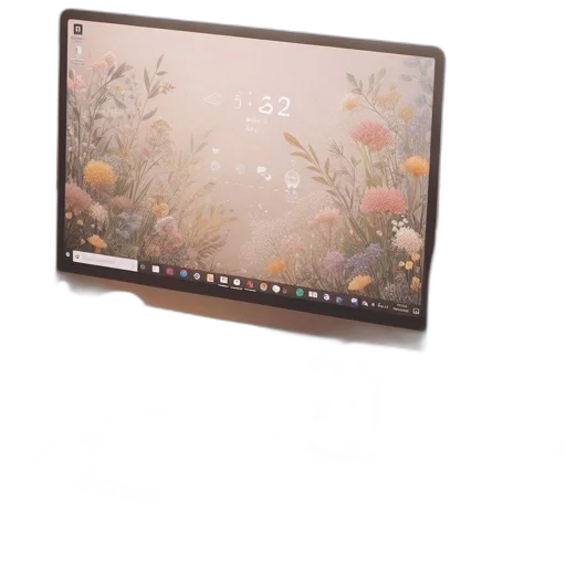 furniture, flower, 3d render, concept art transparent PNG cut-out