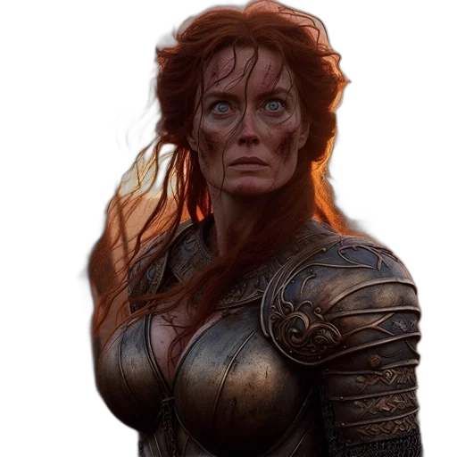 face, concept art, fantasy art, comic book art transparent PNG cut-out
