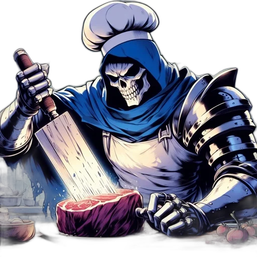 food, sword, weapon, comic book art transparent PNG cut-out