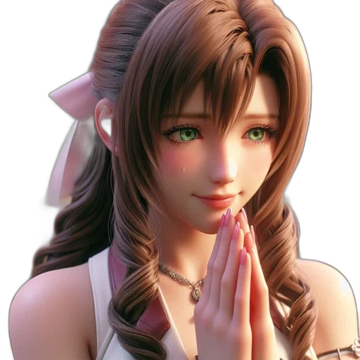 3d render, photorealistic, fantasy art, anime transparent PNG cut-out