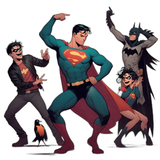 comic book art, concept art, cartoon, fantasy art transparent PNG cut-out