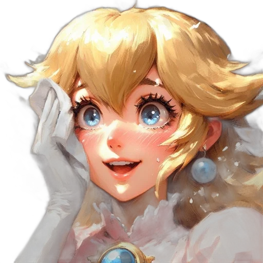 crown, face, dress, staff transparent PNG cut-out