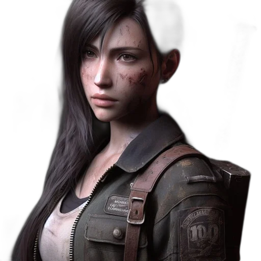 jacket, face, weapon, concept art transparent PNG cut-out