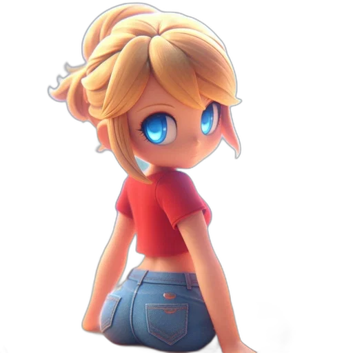 dress, staff, 3d render, concept art transparent PNG cut-out