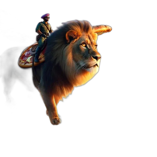 animal, crown, concept art, fantasy art transparent PNG cut-out