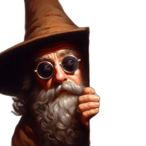 hat, staff, face, mask transparent PNG cut-out
