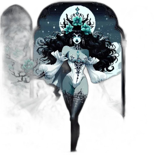 crown, dress, concept art, fantasy art transparent PNG cut-out