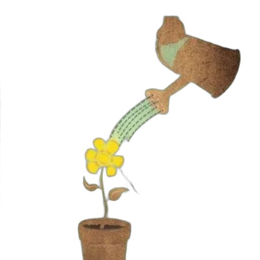 flower, staff, weapon, crown transparent PNG cut-out