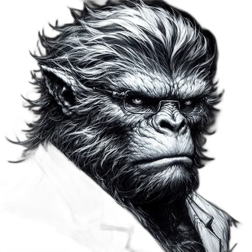 animal, face, creature, staff transparent PNG cut-out