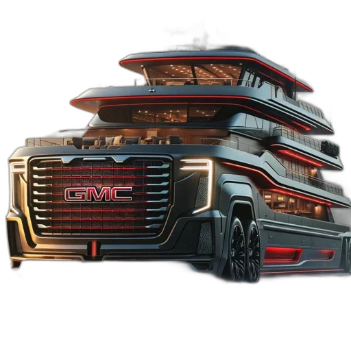 car, concept art, 3d render, fantasy art transparent PNG cut-out