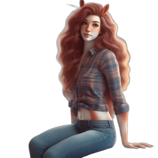 hair, jacket, dress, concept art transparent PNG cut-out