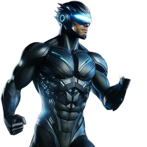 robot, concept art, comic book art, 3d render transparent PNG cut-out