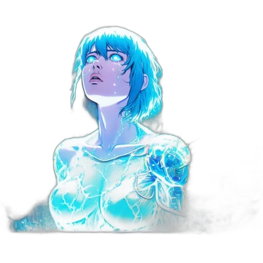 robot, dress, face, creature transparent PNG cut-out