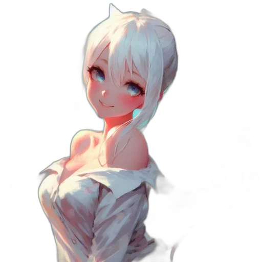 dress, robot, face, staff transparent PNG cut-out