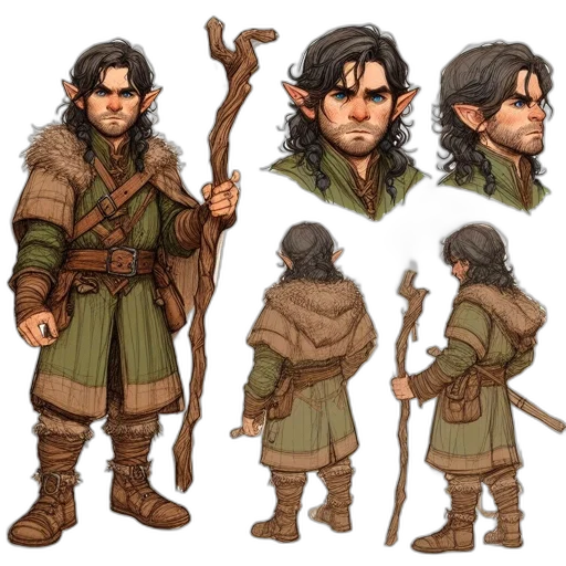 concept art, fantasy art, pixel art, comic book art transparent PNG cut-out