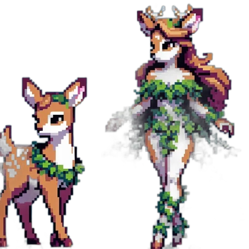 pixel art, fantasy art, concept art, forest transparent PNG cut-out