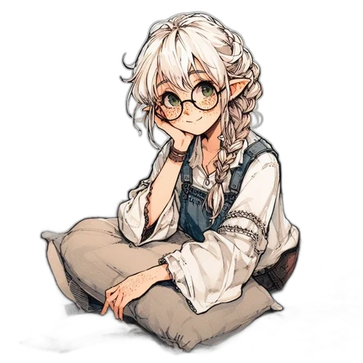 staff, dragon, creature, hair transparent PNG cut-out