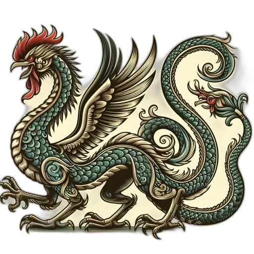 dragon, staff, animal, sword transparent PNG cut-out