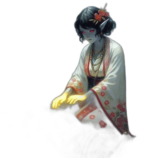 staff, jewelry, weapon, dress transparent PNG cut-out