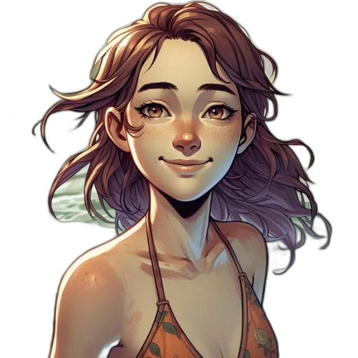 face, dress, fantasy art, concept art transparent PNG cut-out