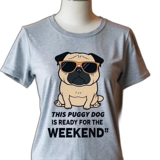 cartoon, 3d render, grey, t-shirt transparent PNG cut-out
