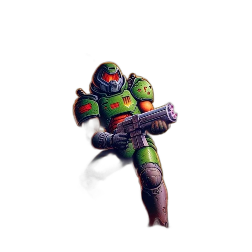 robot, weapon, staff, creature transparent PNG cut-out