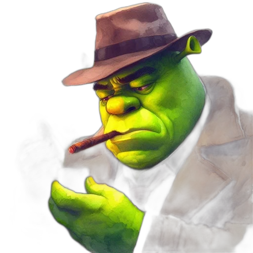 hat, staff, face, jacket transparent PNG cut-out