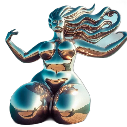 hair, jewelry, 3d render, concept art transparent PNG cut-out