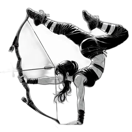 umbrella, mask, staff, sword transparent PNG cut-out