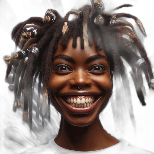 face, hair, creature, crown transparent PNG cut-out