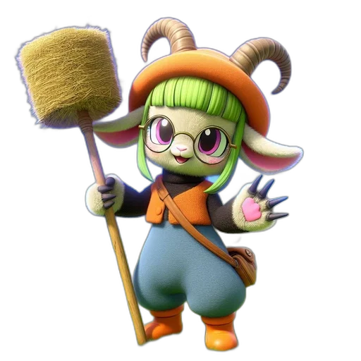 staff, weapon, creature, animal transparent PNG cut-out