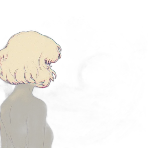 hair, face, dress, creature transparent PNG cut-out