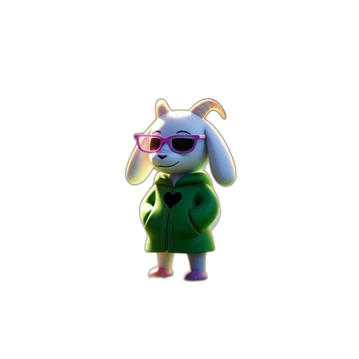 animal, creature, dress, staff transparent PNG cut-out