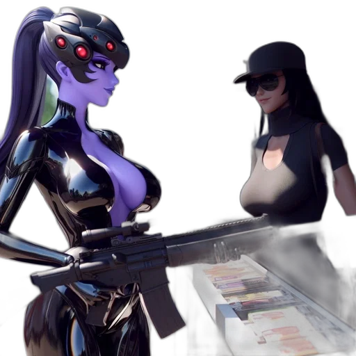 robot, concept art, cyberpunk, fantasy art transparent PNG cut-out