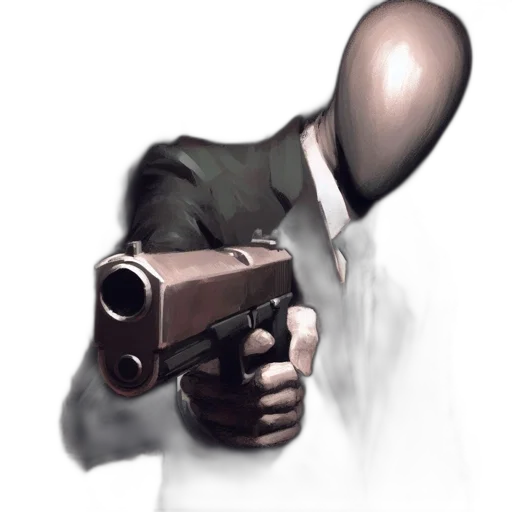 weapon, staff, mask, robot transparent PNG cut-out
